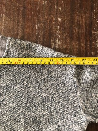 Bellerose Jersey Algodón Gris Talla S oversize