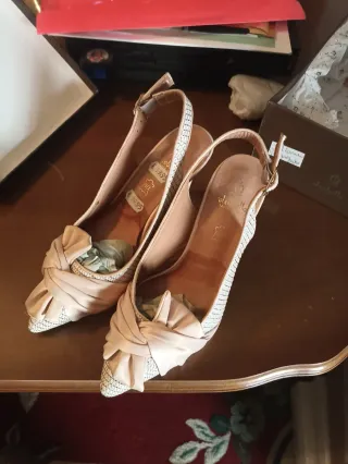Zapatos El Corte Inglés Beige/Rosa