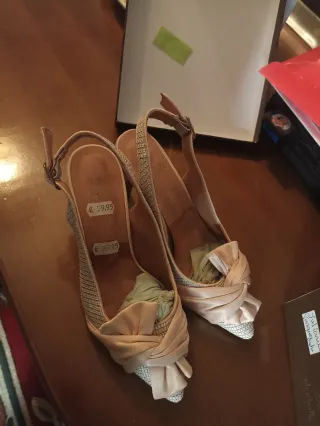 Zapatos El Corte Inglés Beige/Rosa