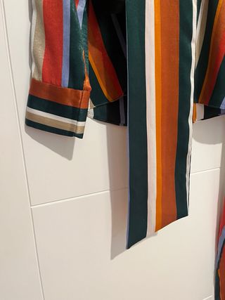 Blusa Zara Rayas Multicolor