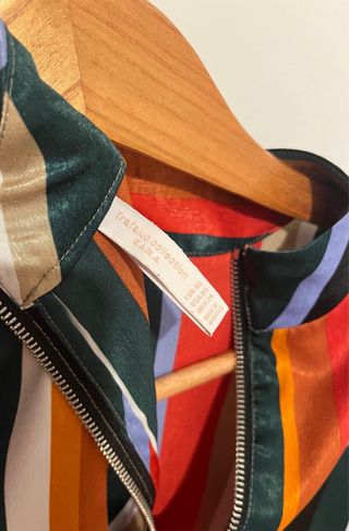 Blusa Zara Rayas Multicolor