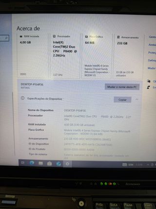 Computador Lenovo ThinkPad T400