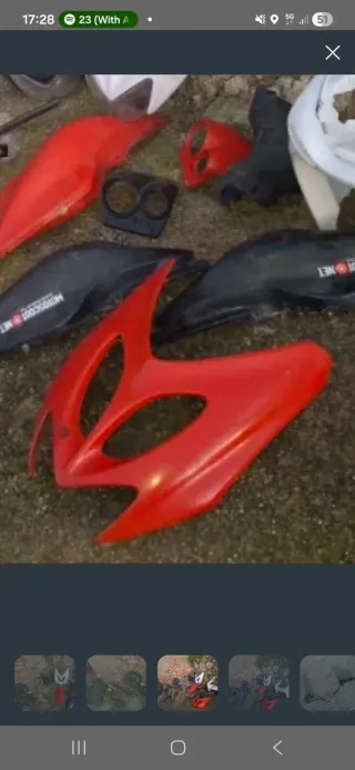 Frontal Yamaha Aerox Rojo