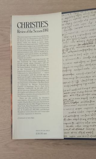 LIBRO CHRISTIE'S REVIEW OF THE SEASON 1981