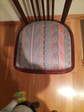 6 Sillas de Comedor de Madera