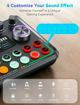 Kit Podcast 2 Microfoni Mixer Audio Bluetooth