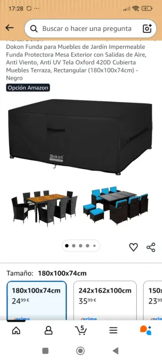 Funda Impermeable Dokon para Muebles de Jardín