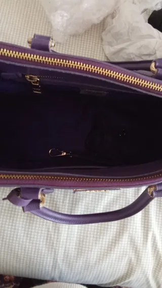 Borsa Prada Galleri L viola in perfette condizioni