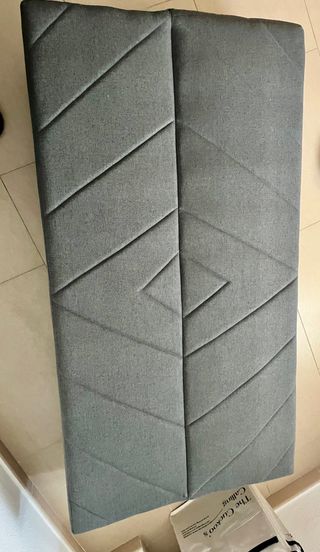 Sofá cama click clack gris NUEVO a ESTRENAR