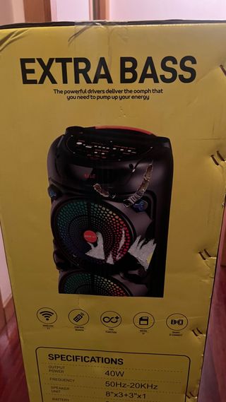 Altavoz DIGIVOLT DG-1233 40W Negro/Multicolor