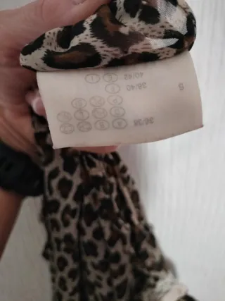 Camisón corto estampado leopardo