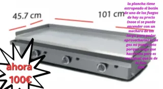 Plancha de gas 101 cm