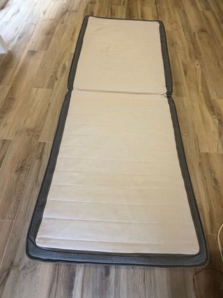 Puf Cama Plegable Gris