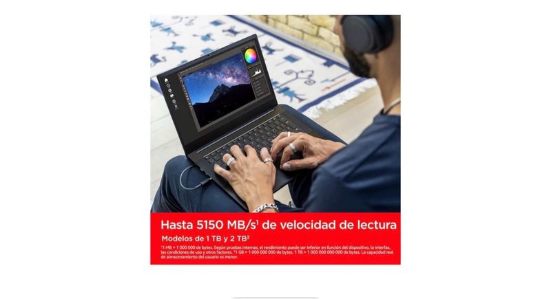 SanDisk Extreme SSD 500GB M.2 NVMe afbeelding 2