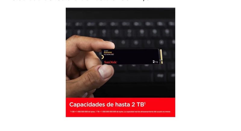 SanDisk Extreme SSD 500GB M.2 NVMe afbeelding 6