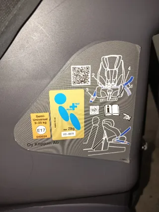 Silla coche Klippan Century 9-25 kg