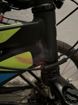 Bicicleta Btwin MTB Negra y Azul