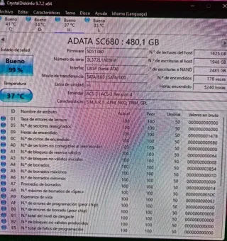 ADATA SC680 SSD Externo 480GB