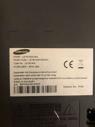 Televisor Samsung Negro TV