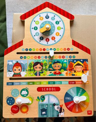 Calendario Infantil Educativo Madera