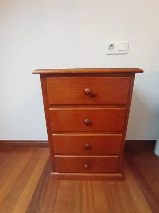 Mesitas de noche de madera (2 unidades)