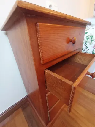 Mesitas de noche de madera (2 unidades)