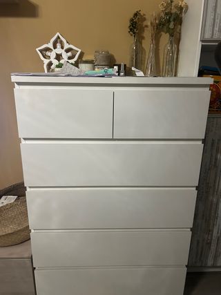 Cassettiera Ikea Malm bianca