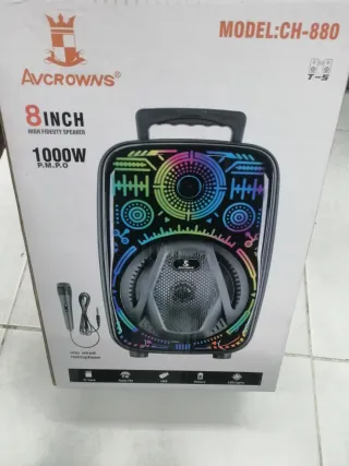 Altavoz Avcrowns 8 1000W CH-880 con Micrófono