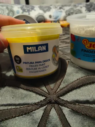 Pintura de dedo Milan y Jovi 5 colores