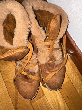 Botas marrones con forro de pelo