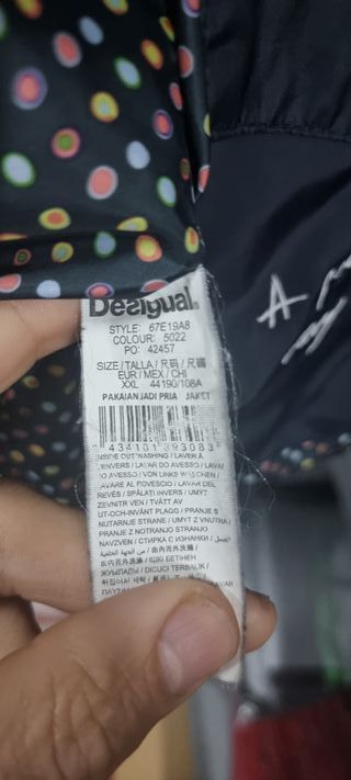 Chaqueta Desigual azul y gris