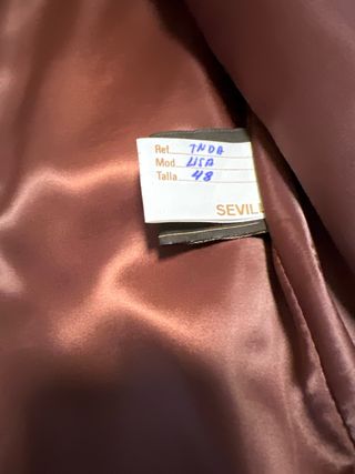 Chaqueta de piel marrón Talla 48