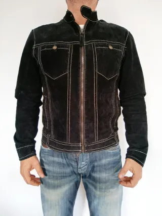 Cazadora piel Ante nubuk nueva M Medidas indicadas