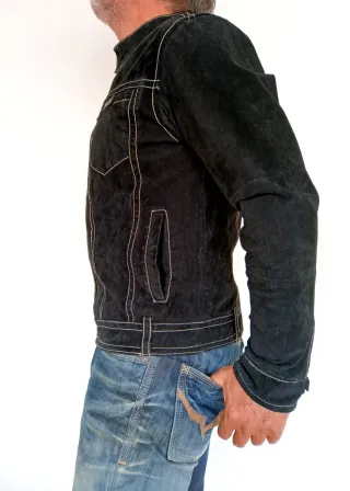 Cazadora piel Ante nubuk nueva M Medidas indicadas