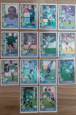 Lote cromos Betis 96-97