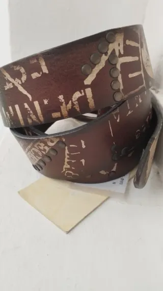 Guess Jeans Cinturón Marrón Estampado