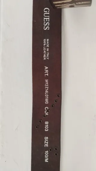 Guess Jeans Cinturón Marrón Estampado