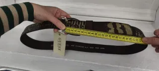 Guess Jeans Cinturón Marrón Estampado