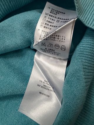 Jersey Gant Azul Cuello V Talla L