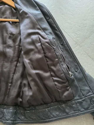 Chaqueta Piel Neil Barrett Marrón Oscuro