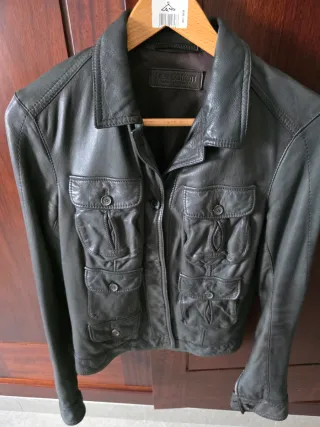 Chaqueta Piel Neil Barrett Marrón Oscuro