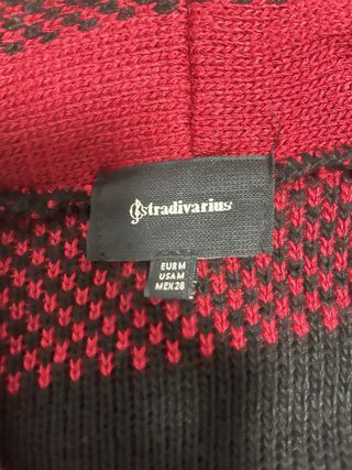 Rebeca Stradivarius cuadros rojo y negro Talla M