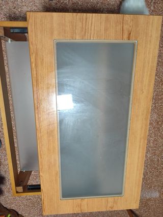 Mesa de centro madera y cristal