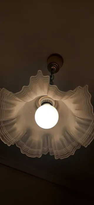 Lámpara colgante de cristal