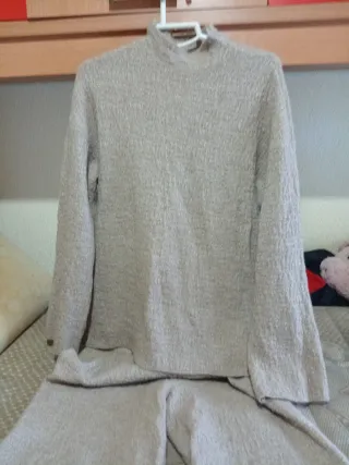 Chándal Lefties mujer beige recto