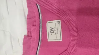 Jersey Easy Wear rosa cuello redondo talla S