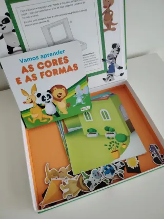 Caixa Magnética Panda Cores e Formas