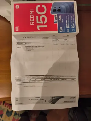 Móvil Xiaomi Redmi 15C 128GB Nuevo Factura en foto