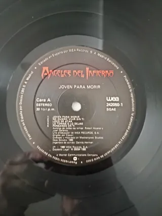 Vinilos Ángeles del Infierno - Joven para morir