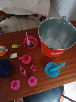 Juguetes de cocina y compra.